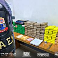 Três são presos pela Polícia Militar do BAEP, por tráfico e associação ao tráfico no bairro Aeroporto em Araçatuba