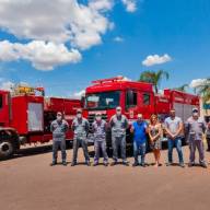 Andradina recebe novo caminhão para o Subgrupamento de Bombeiros
