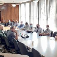 Comandante do Batalhão de Andradina e o delegado Seccional de Andradina participaram de reunião no CPI 10 de Araçatuba