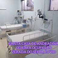 SANTA CASA DE ANDRADINA CELEBRA OCUPAÇÃO ZERADA DO SETOR COVID