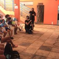 Em Andradina ex-atleta e nadador Ricardo Prado faz palestra para os alunos de natação do ATC