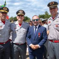 Prefeito de Andradina Mário Celso recebeu comenda na Escola Superior de Bombeiros