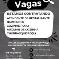 Vagas de emprego no Oeste Plaza Shopping de Andradina