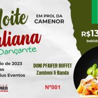 Sábado acontece a Noite Italiana Dançante em Andradina em prol da Camenor