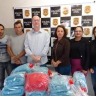 POLICIA CIVIL DE FLÓRIDA PAULISTA PARTICIPA DA CAMPANHA DO AGASALHO 2023