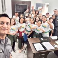 ALUNOS DO PROERD DE MURUTINGA DO SUL E NOVA INDEPENDÊNCIA VISITAM QUARTEL DA POLÍCIA MILITAR EM ANDRADINA