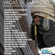 PAT DE ANDRADINA TEM VÁRIAS VAGAS DE EMPREGO