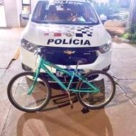 POLÍCIA MILITAR DE CASTILHO AGE RÁPIDO E RECUPERA BICICLETA FURTADA