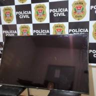 TELEVISÃO FURTADA DE PROPRIEDADE RURAL EM OURO VERDE SP É RECUPERADA PELA POLÍCIA CIVIL EM TRÊS LAGOAS MS