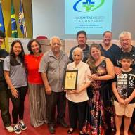 Irmãs do Hospital Auxiliadora de TL são homenageadas durante o 1º Congresso Estadual das Santas Casas, Hospitais Filantrópicos e Entidades Beneficentes de MS