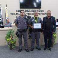 Sargento PM Marcelo Donegati recebe medalha Tiradentes pela Câmara de Andradina