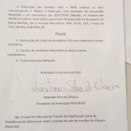 Sábado tem convenção da Federação PSOL/REDE no salão comunitário do bairro Benfica em Andradina