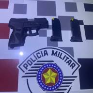 Homem é preso pela Polícia Militar após efetuar disparos em condomínio de ranchos em Aracanguá