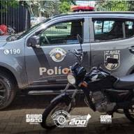 12º BAEP de Araçatuba recupera moto furtada e prende suspeito. Mulher irá responder por desacato