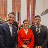 Prefeito de Pereira Barreto e presidente da Câmara participam de comemoração em homenagem ao Imperador do Japão