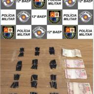 12° BAEP de Araçatuba prende indivíduo por tráfico de drogas, alvo de combate ao crime bairro Paraíso