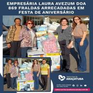 Santa Casa de Araçatuba recebe doação da empresária Laura Maria Mattar Avezum