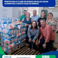 Santa Casa de Birigui recebe doação de 200 pacotes de arroz e 87 pacotes de açúcar do município de Bilac
