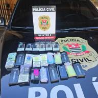 POLÍCIA CIVIL APREENDE CIGARROS ELETRÔNICOS COMERCIALIZADOS ILEGALMENTE EM TUPI PAULISTA