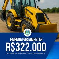 Prefeitura de Lavínia conquista emenda para compra de uma retroescavadeira