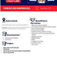 JBS Friboi de Andradina recrutará castilhenses para 04 funções na próxima segunda-feira