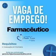 Irmandade Santa Casa de Andradina contrata farmacêutico
