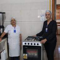 Hospital Auxiliadora de Três Lagoas recebe doação de fogão para atividades de panificação