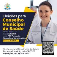 ELEIÇÕES DO CONSELHO MUNICIPAL DE SAÚDE DE ANDRADINA ACONTECEM EM 28 DE NOVEMBRO