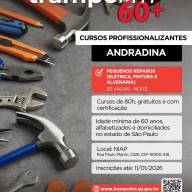 TRAMPOLIM ABRE CURSOS PARA PESSOAS 60+ EM ANDRADINA
