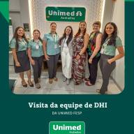 Unimed Andradina recebe visita da equipe DHI da Unimed Fesp
