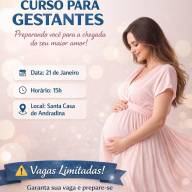 Santa Casa de Andradina abre inscrição para o primeiro curso de gestante em 2026