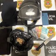 Polícia Militar de Mirandópolis prende homem em flagrante após roubo em sorveteria