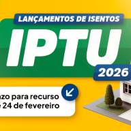 Prefeitura de Birigui informa prazo para recursos do lançamento do IPTU 2026