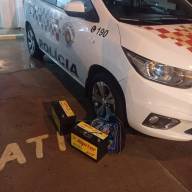 Polícia Militar prende 02 por furto de baterias em almoxarifado da Prefeitura de Pereira Barreto