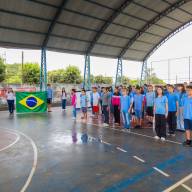 Escola Cívico-Militar inicia atividades em Andradina com apoio da Polícia Militar