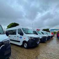 Cinco cidades da região de Andradina recebem novas Ambulâncias e Vans durante evento em Itu