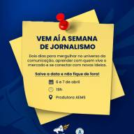 Turma de Jornalismo da AEMS em Três Lagoas promove Semana Acadêmica