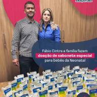 FÁBIO CINTRA E FAMÍLIA FAZEM DOAÇÃO PARA SANTA CASA DE ARAÇATUBA 