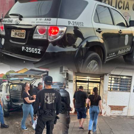 Polícia Civil de Mirandópolis e Lavínia em trabalho conjunto realizam prisões preventivas e temporária