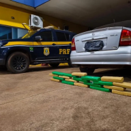 Polícia Rodoviária Federal de Três Lagoas apreende quase 20 kg de maconha em veículo após acompanhamento tático 