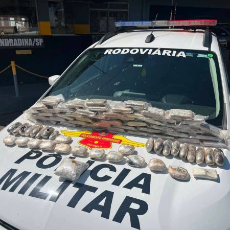 Polícia Rodoviária Estadual prende traficante com mais de 08 KG de drogas em Andradina 