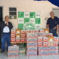 Loja Maçônica Fervor e Zelo de Andradina doa mais de 690 litros de leite ao Asilo São Vicente de Paula