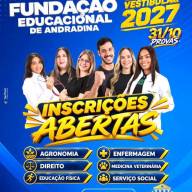 Fundação Educacional de Andradina abre inscrições para o Vestibular 2027