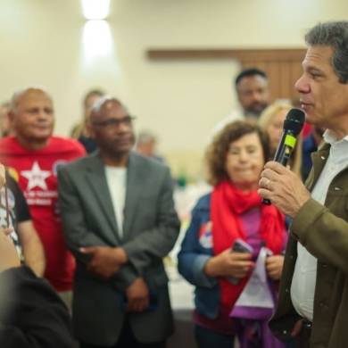 Haddad almoça em Campinas com lideranças políticas, sindicais e dos movimentos sociais
