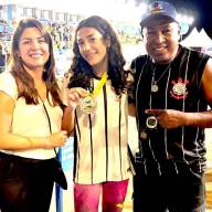 Nadadora de Andradina, Letícia Zompero, é vice-campeã brasileira nos 50m peito