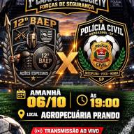 12° BAEP de Araçatuba versus Polícia Civil de Andradina pelo Campeonato Society Forças de Segurança 