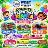 Itapura celebrará o Dia das Crianças neste sábado, com grande festa na Praia