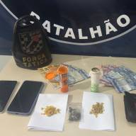 Polícia Militar prende 02 jovens por tráfico de drogas durante abordagem na Vila Piloto em Três Lagoas 