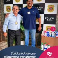 POLÍCIA CIVIL DOA 161 LITROS DE LEITE PARA SANTA CASA DE ARAÇATUBA 