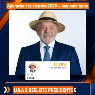 Lula é reeleito presidente e conquista seu quarto mandato